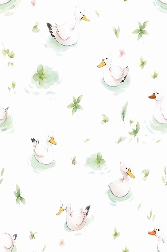 满印卡通动物设计元素-众图网