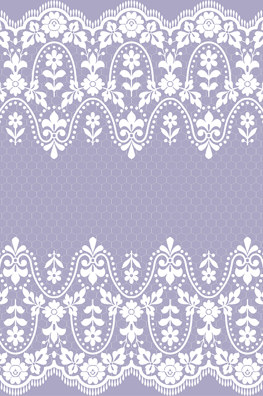 紫色花朵创意图案设计元素