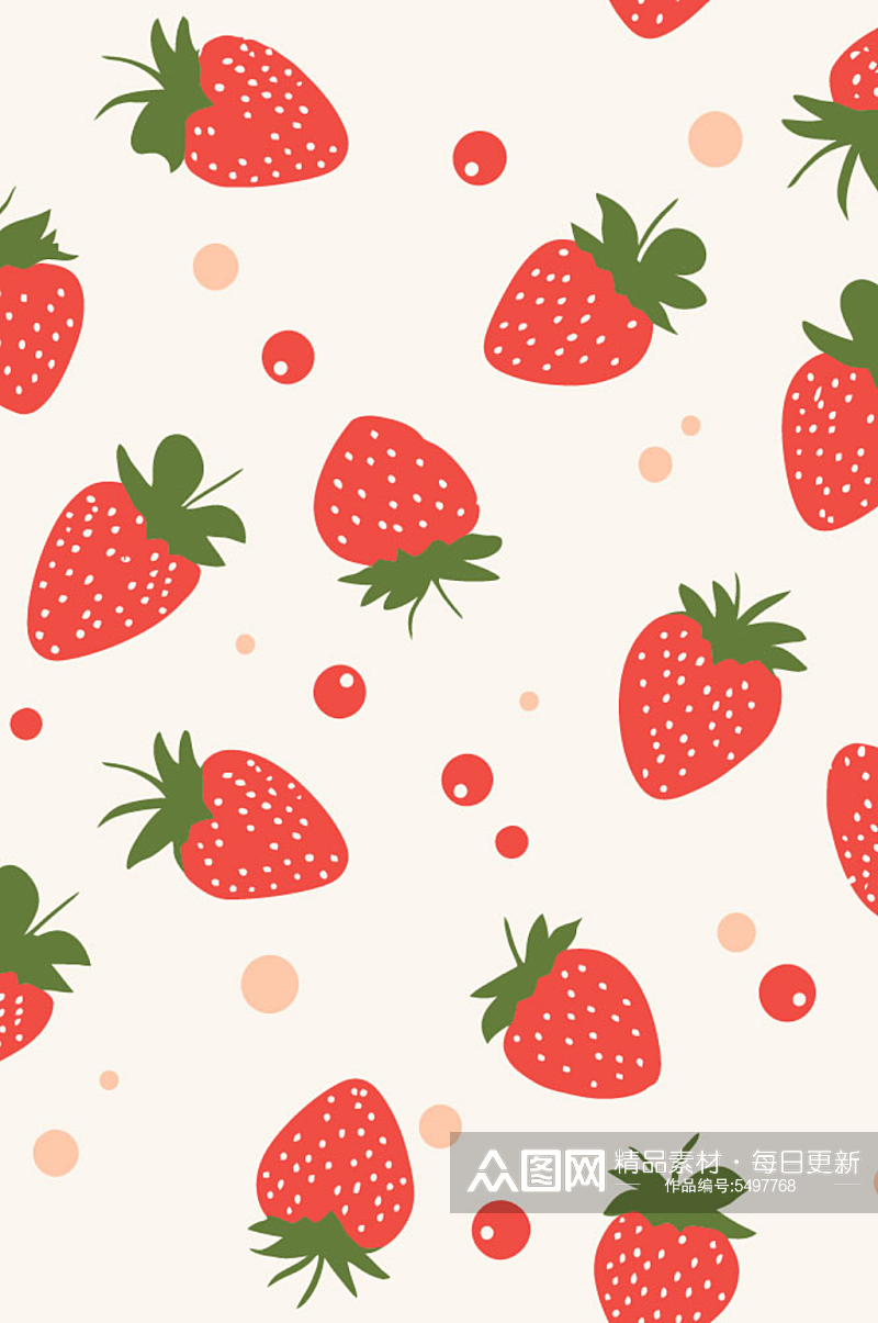 动画水果草莓创意背景图片素材