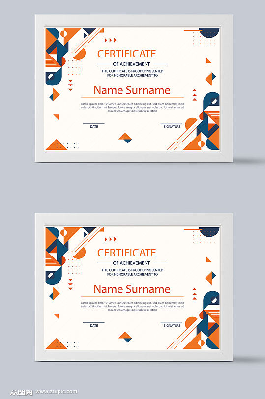 加盟证书模板设计-众图网