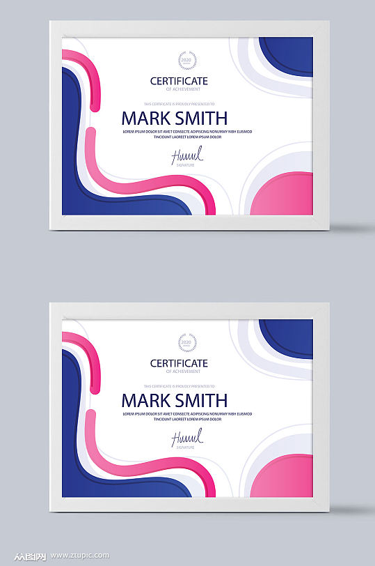 企业荣誉证书模板设计-众图网