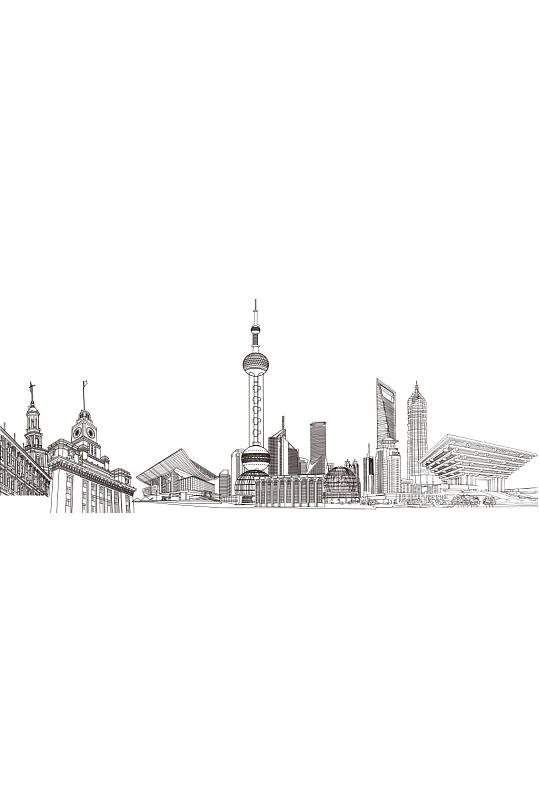 时尚精美城市缩影设计元素矢量素材-众图网