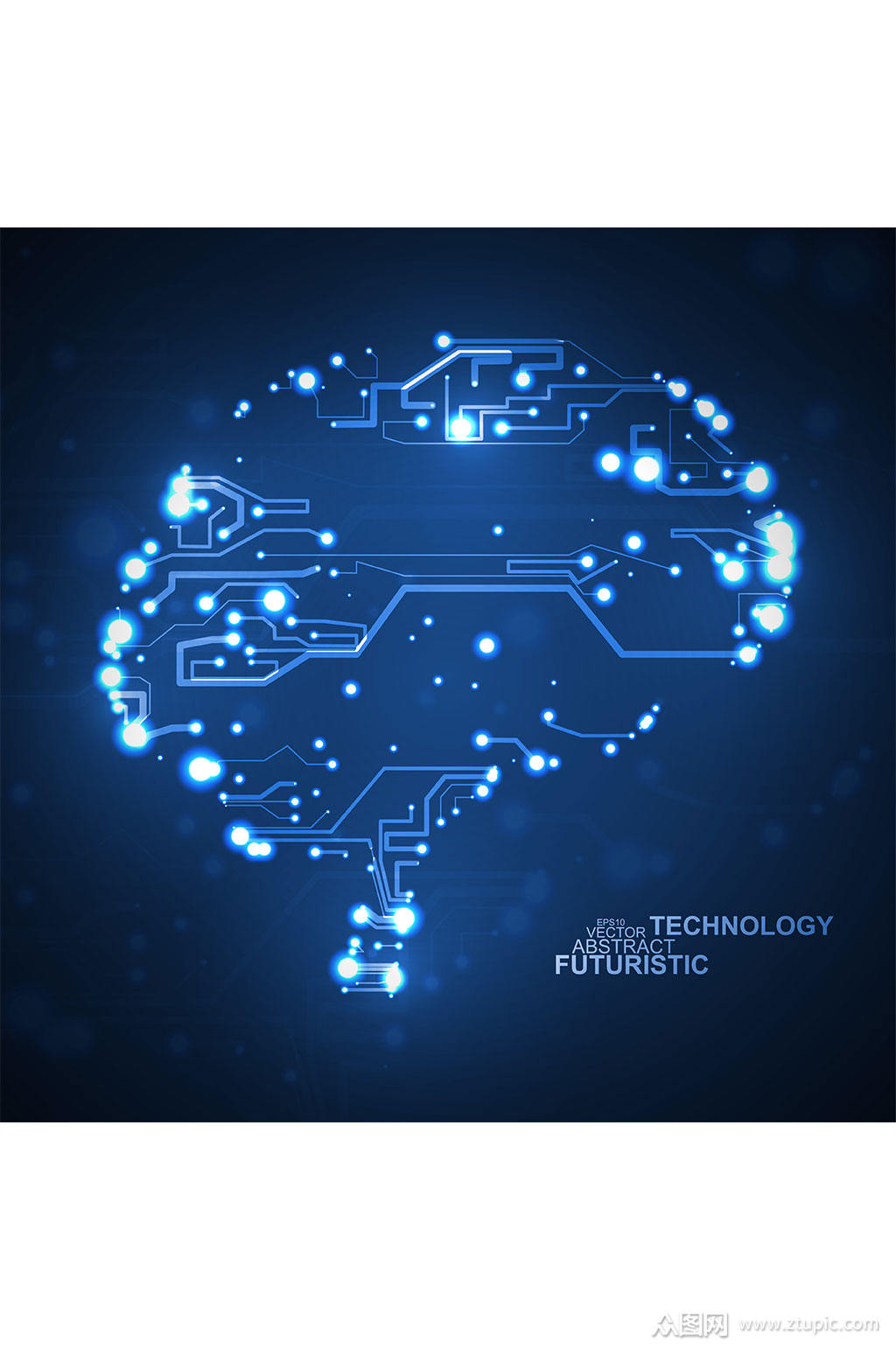 精美彩色电路创意设计元素素材矢量