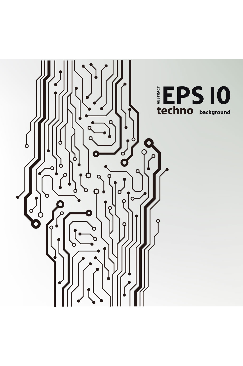 精美彩色电路创意设计元素素材矢量