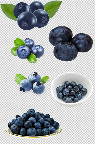 精品水果蓝莓免抠素材