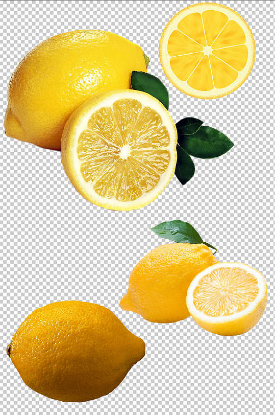 美味柠檬免扣素材设计