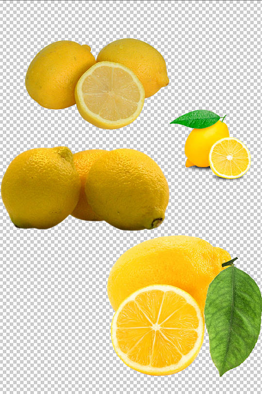 有机柠檬免扣素材设计