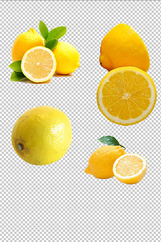 水果柠檬免扣素材设计