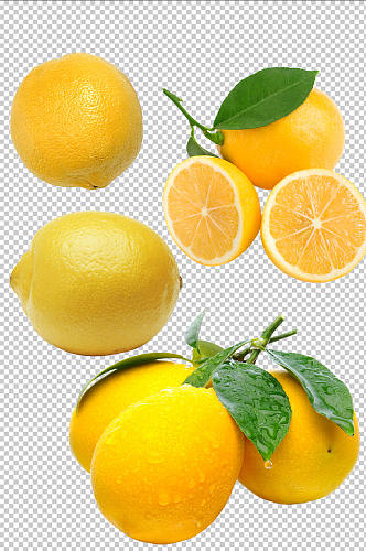 柠檬橙子免扣元素