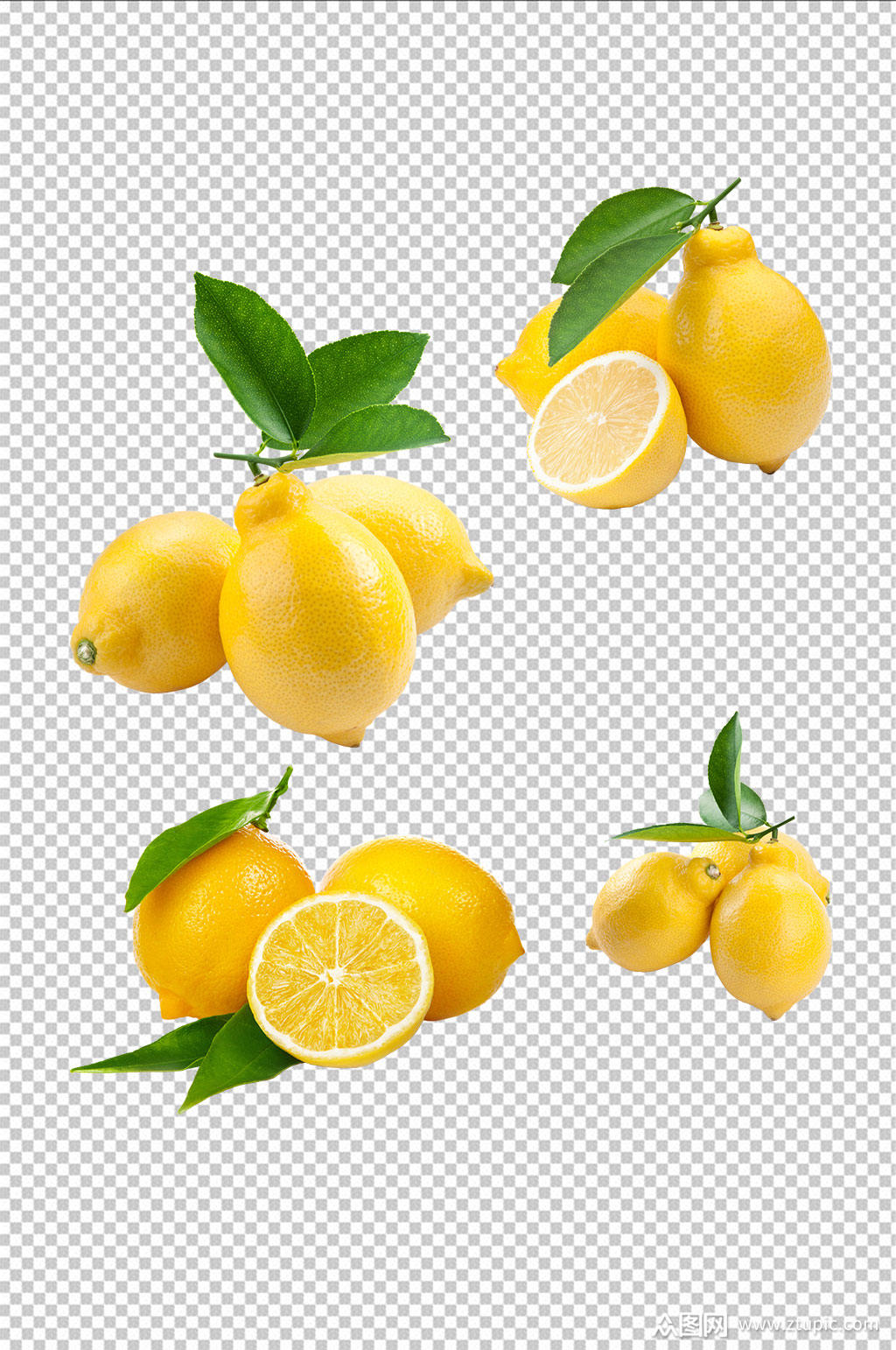 精品水果柠檬免扣素材设计