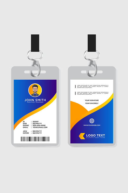 公司胸卡图片-公司胸卡设计素材-公司胸卡模板下载-众图网