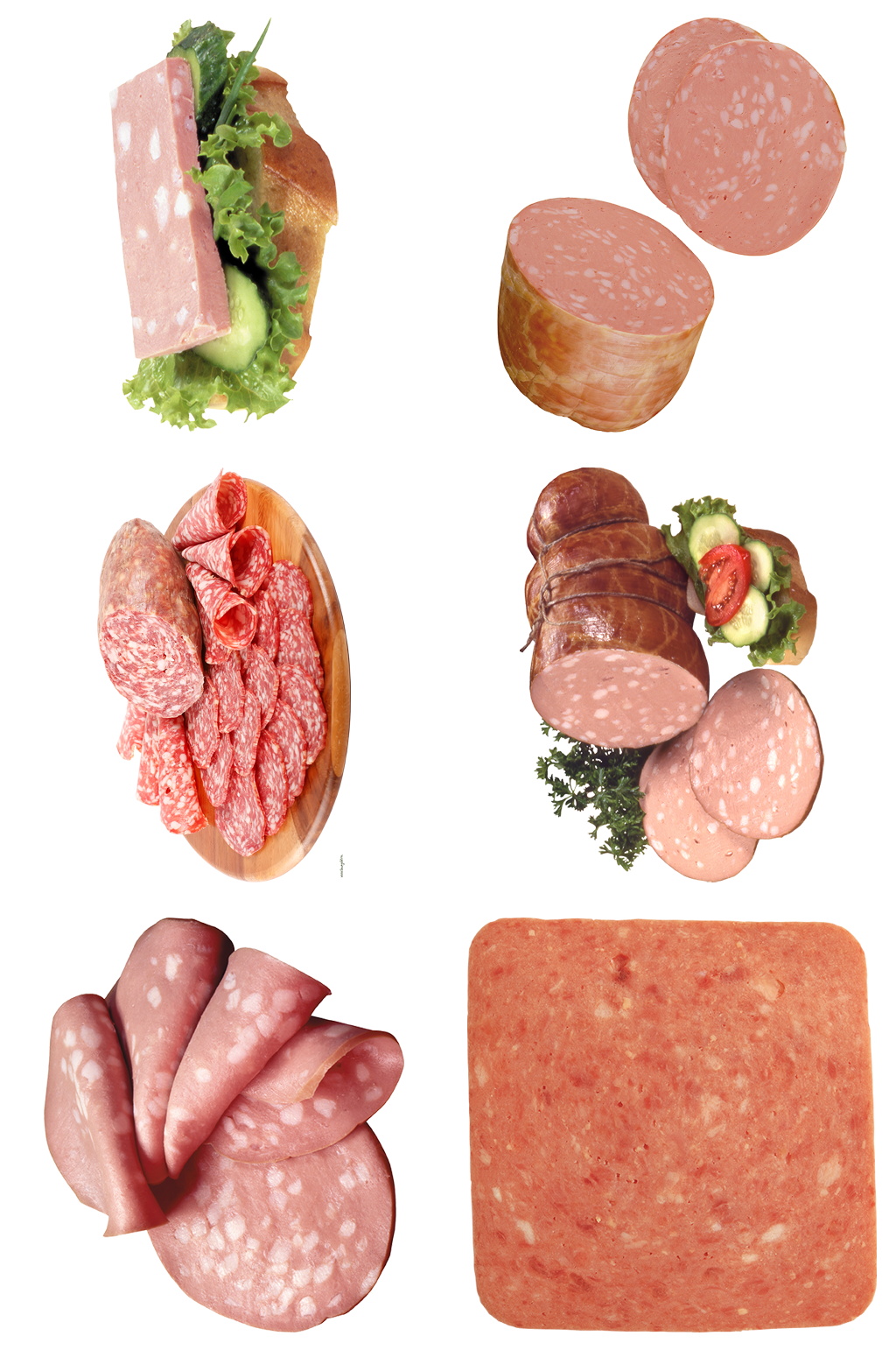 精品美味火腿香肠免扣元素素材