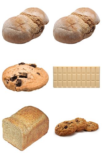 面包饼干巧克力免扣元素设计