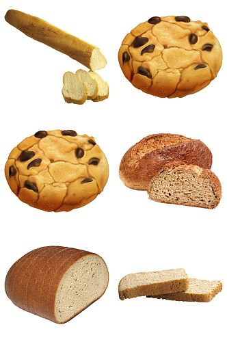 饼干面包免扣元素设计