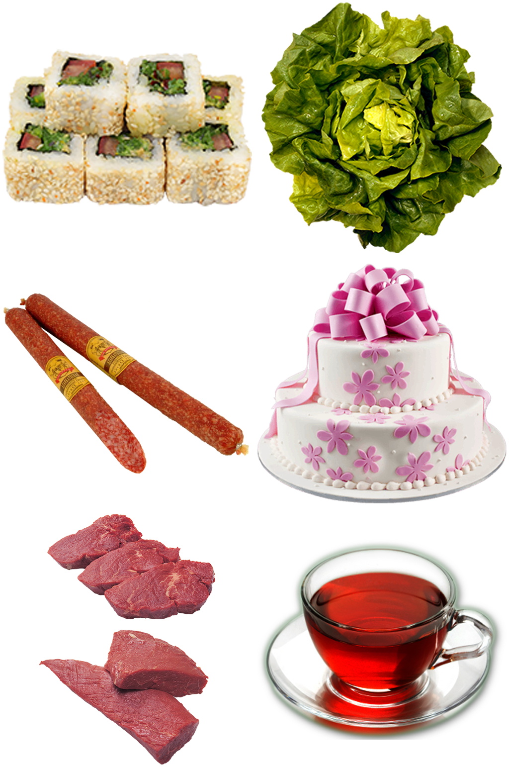 肉类茶饮青菜设计元素素材素材
