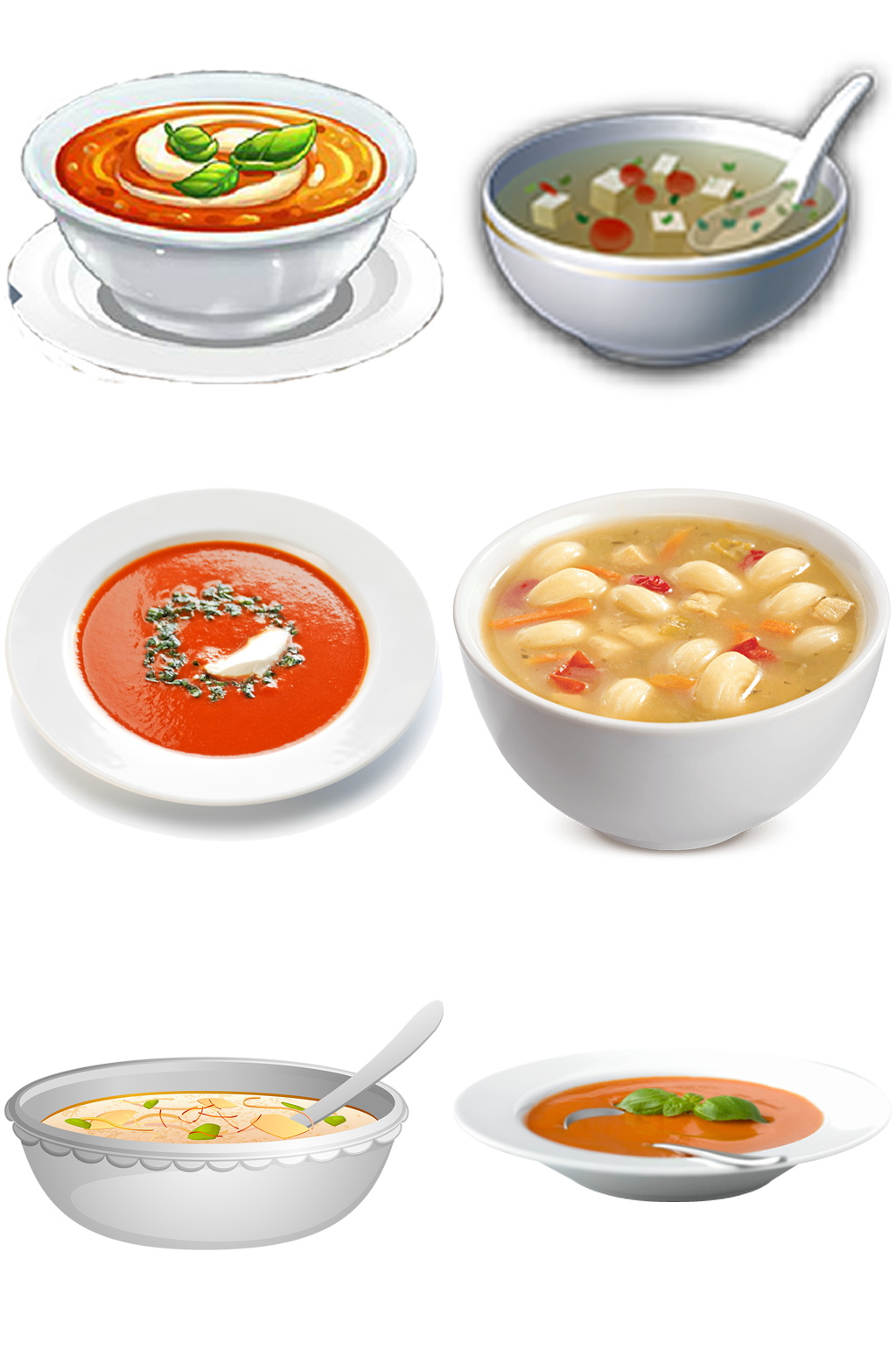 精美食品汤类食品创意设计元素素材素材