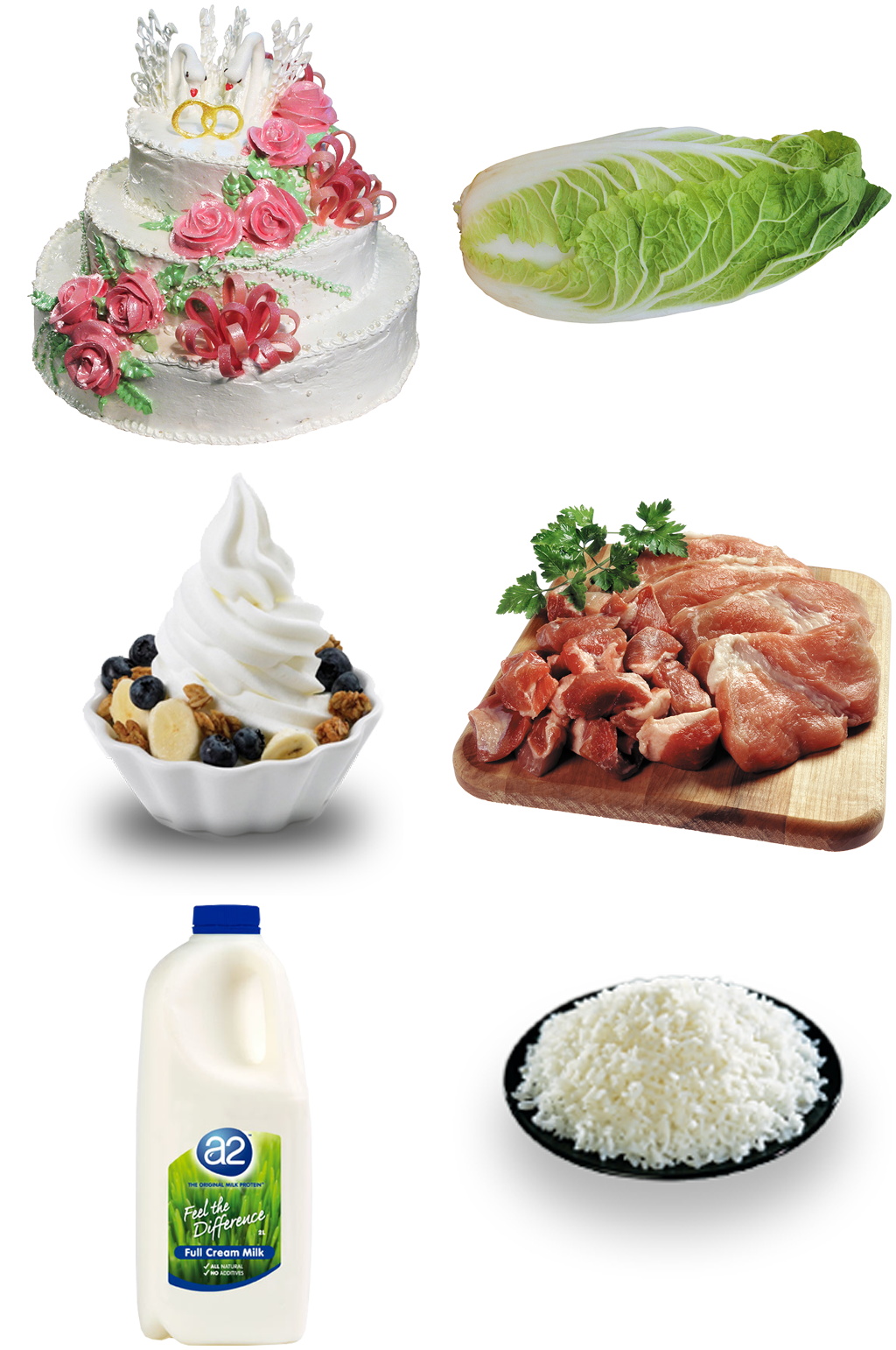 肉类白菜冰淇淋牛奶创意设计元素素材素材