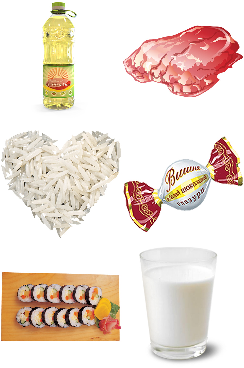 大米寿司肉类牛奶设计元素素材素材