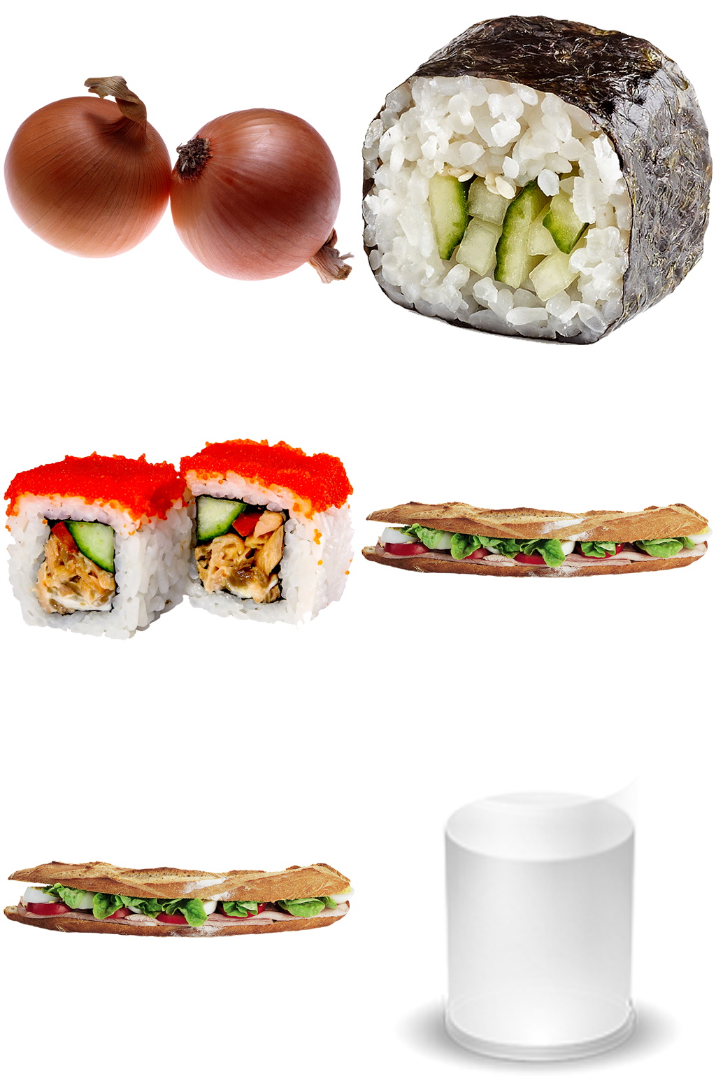 洋葱寿司热狗紫菜包饭免扣素材素材