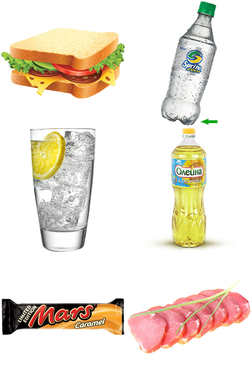三明治冰水汽水饮品牛肉免扣素材设计素材