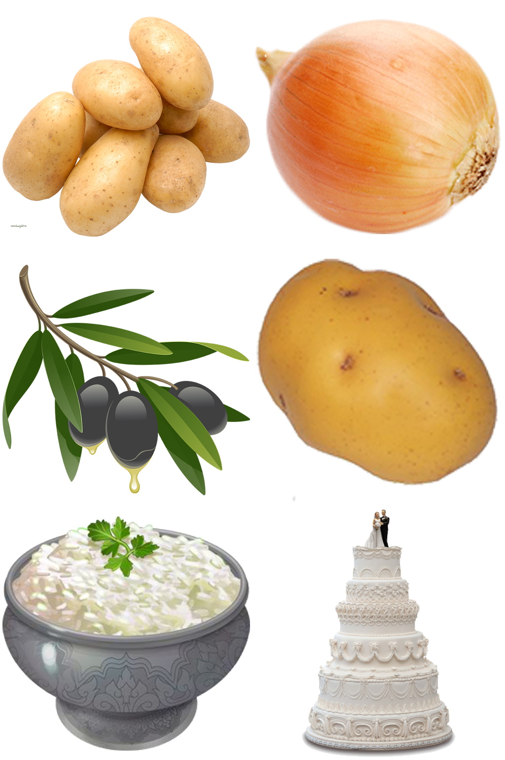 土豆洋葱生日蛋糕免扣素材素材