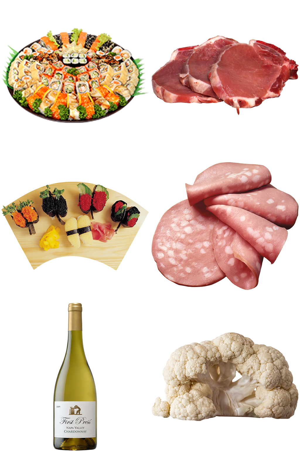 寿司牛肉香槟花菜免扣素材设计素材