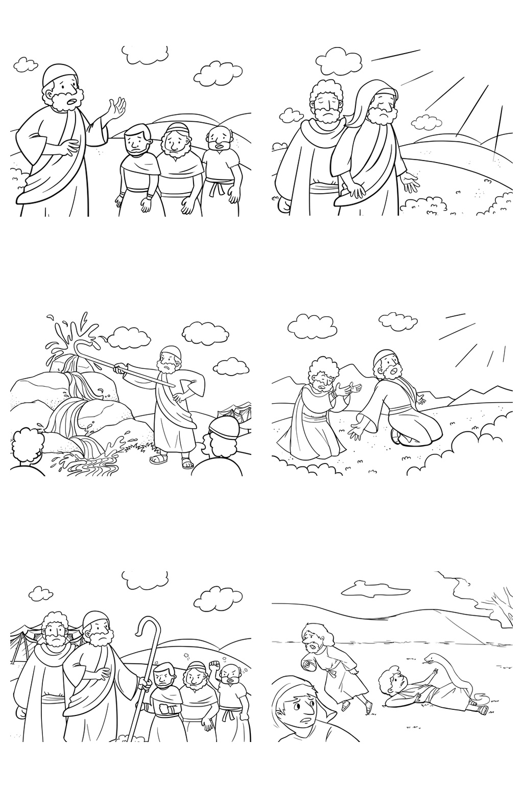 精品多款线稿插画免扣素材设计素材