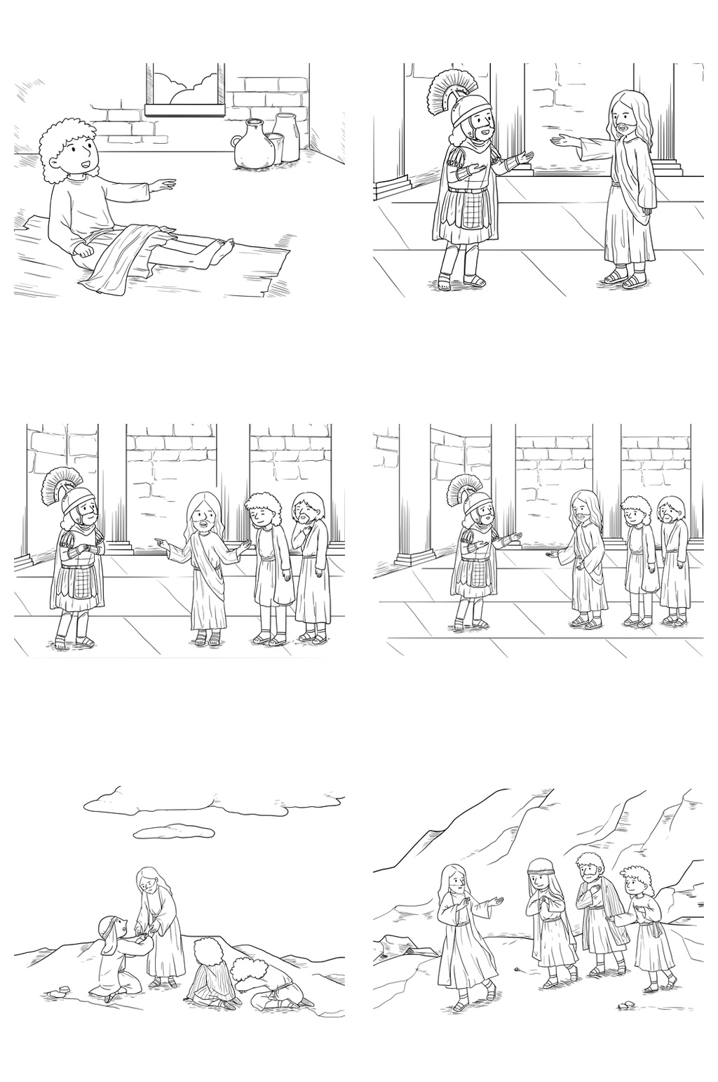 黑白图画故事剧情人物免扣素材素材