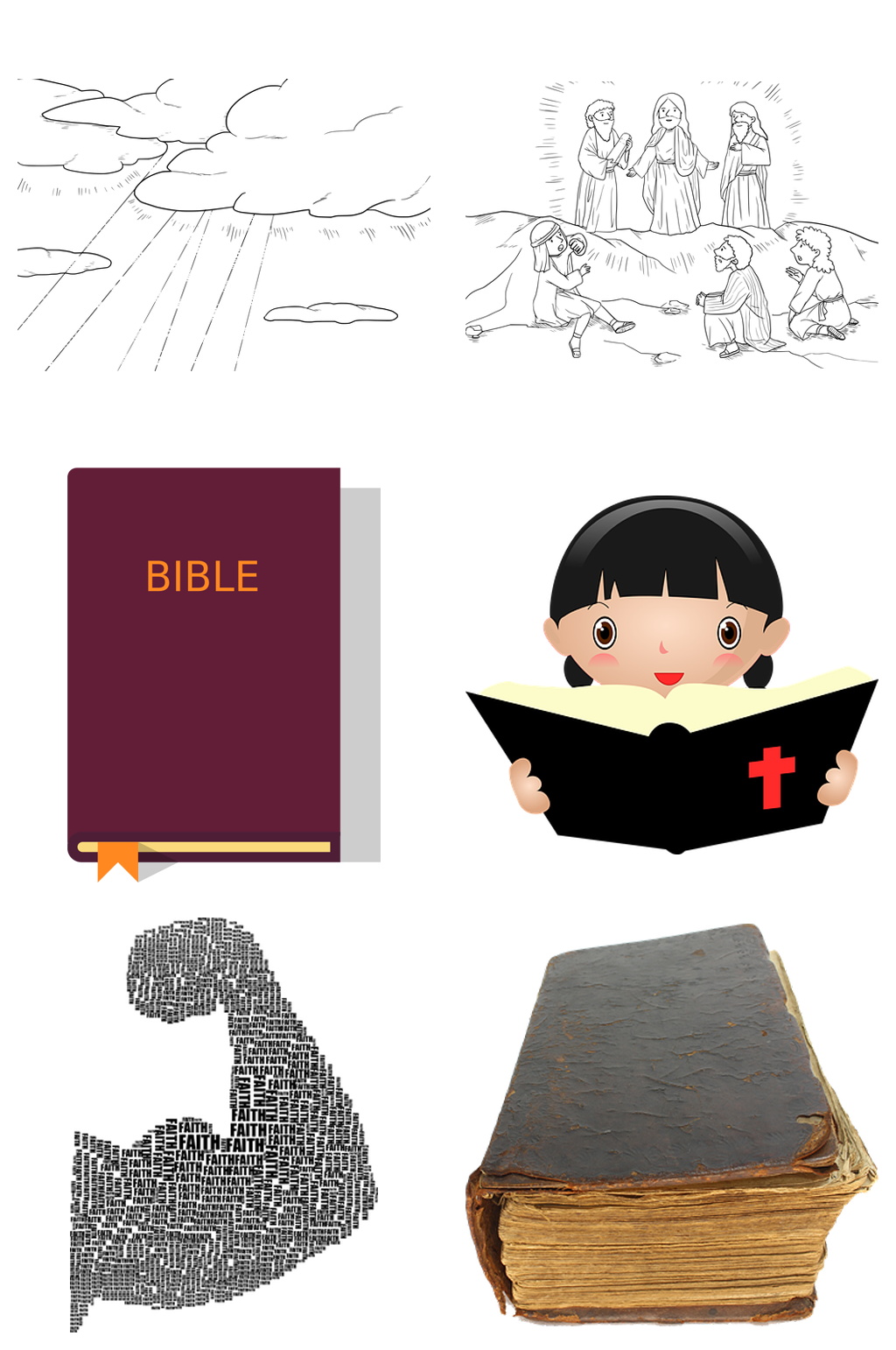 书本肌肉女孩图画免扣素材素材