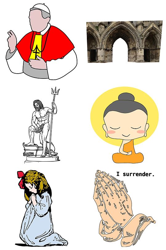 伊斯兰教祈祷免扣素材设计