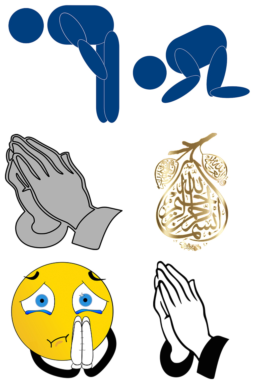 祈祷免抠素材设计素材