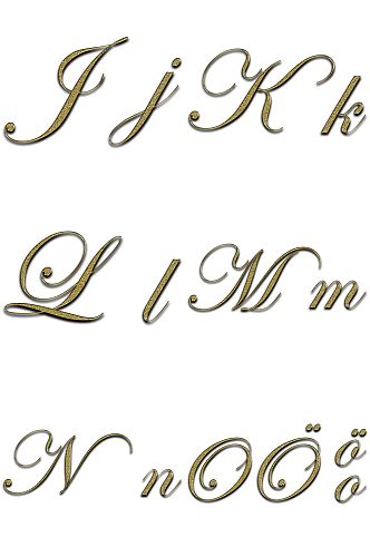 精美艺术字母英文字体