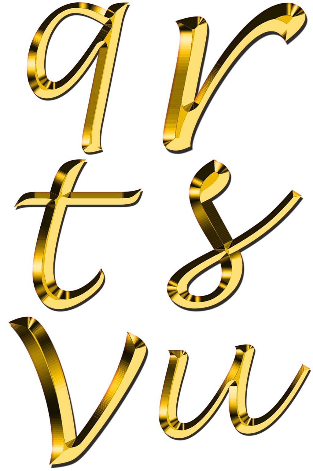 时尚艺术字字母素材素材