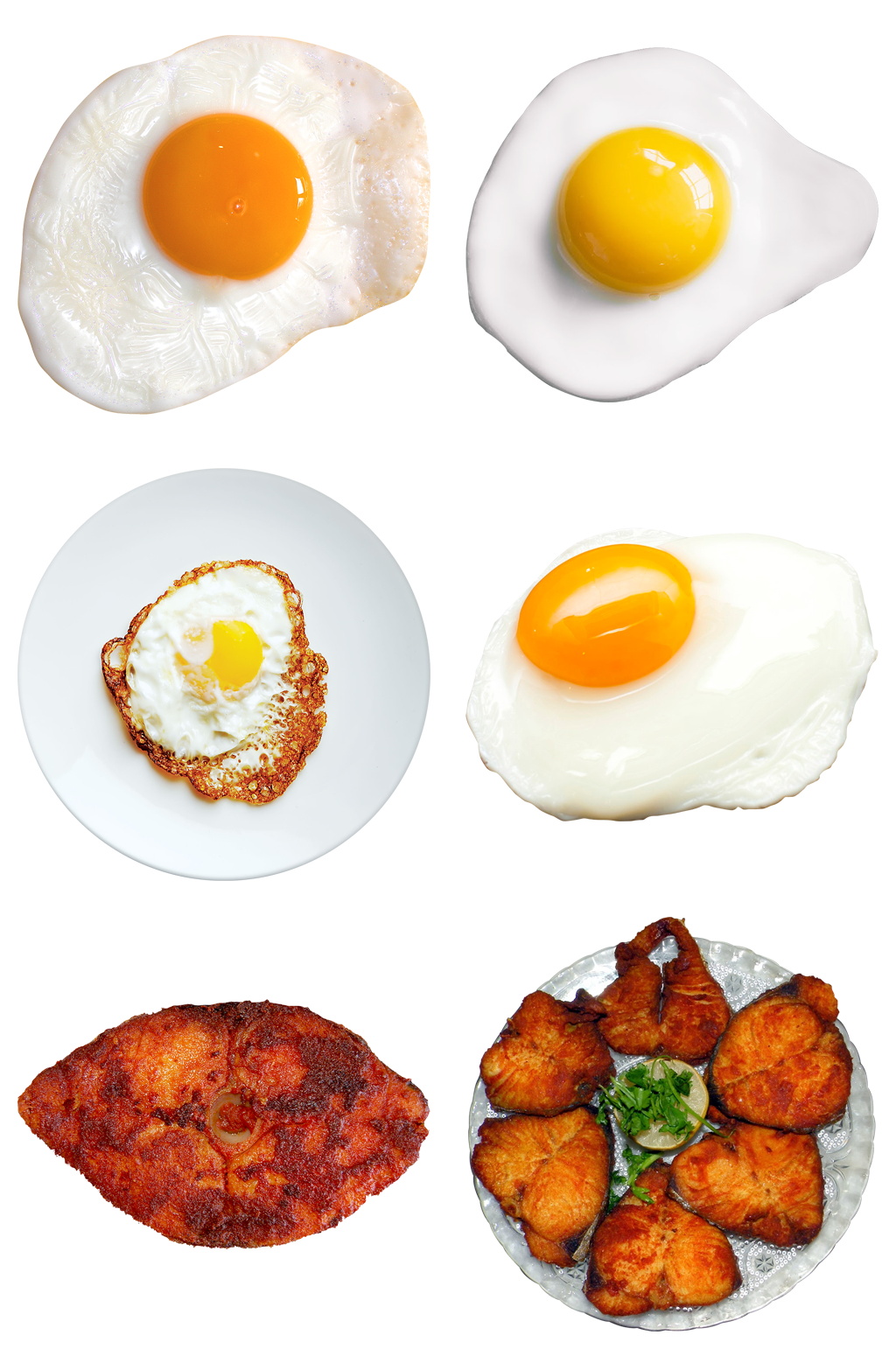 精品食物煎鸡蛋鸡块免抠素材设计素材