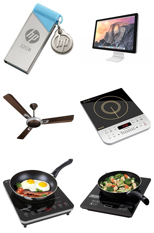 电风扇电磁炉液晶显示器免抠素材设计-众图网