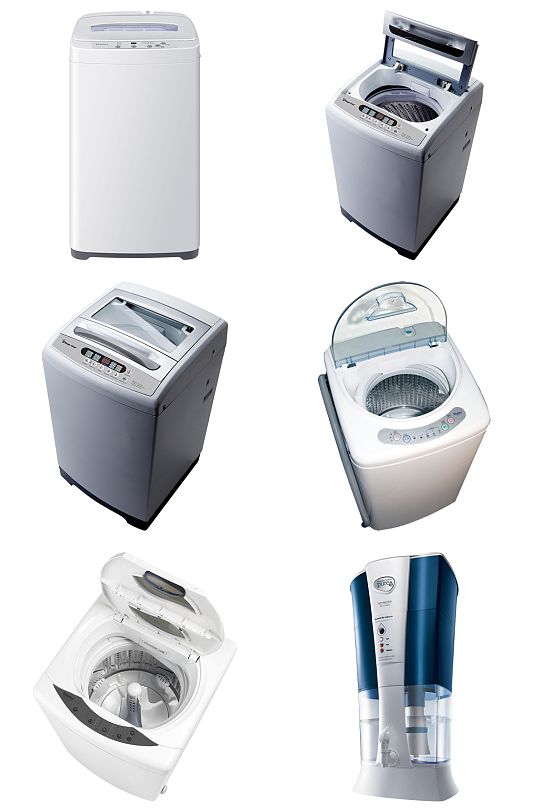 洗衣机免抠素材设计