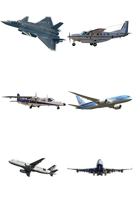 飞机素材矢量元素-众图网