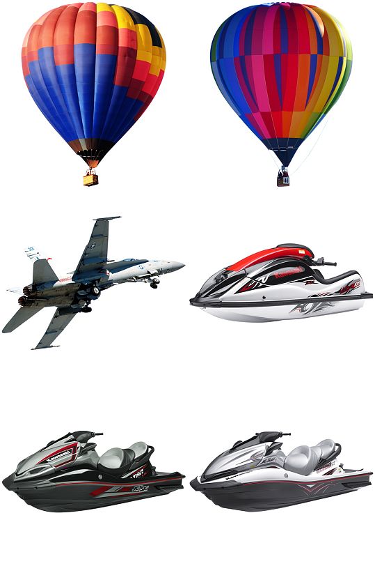 精美飞机快热气球设计