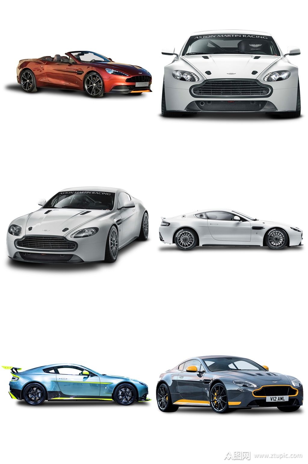 彩色炫酷跑车设计免扣素材