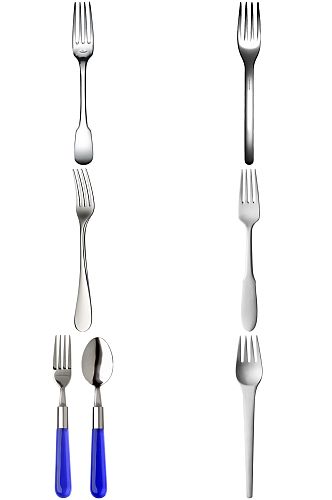 精美西餐餐具勺子叉子设计素材