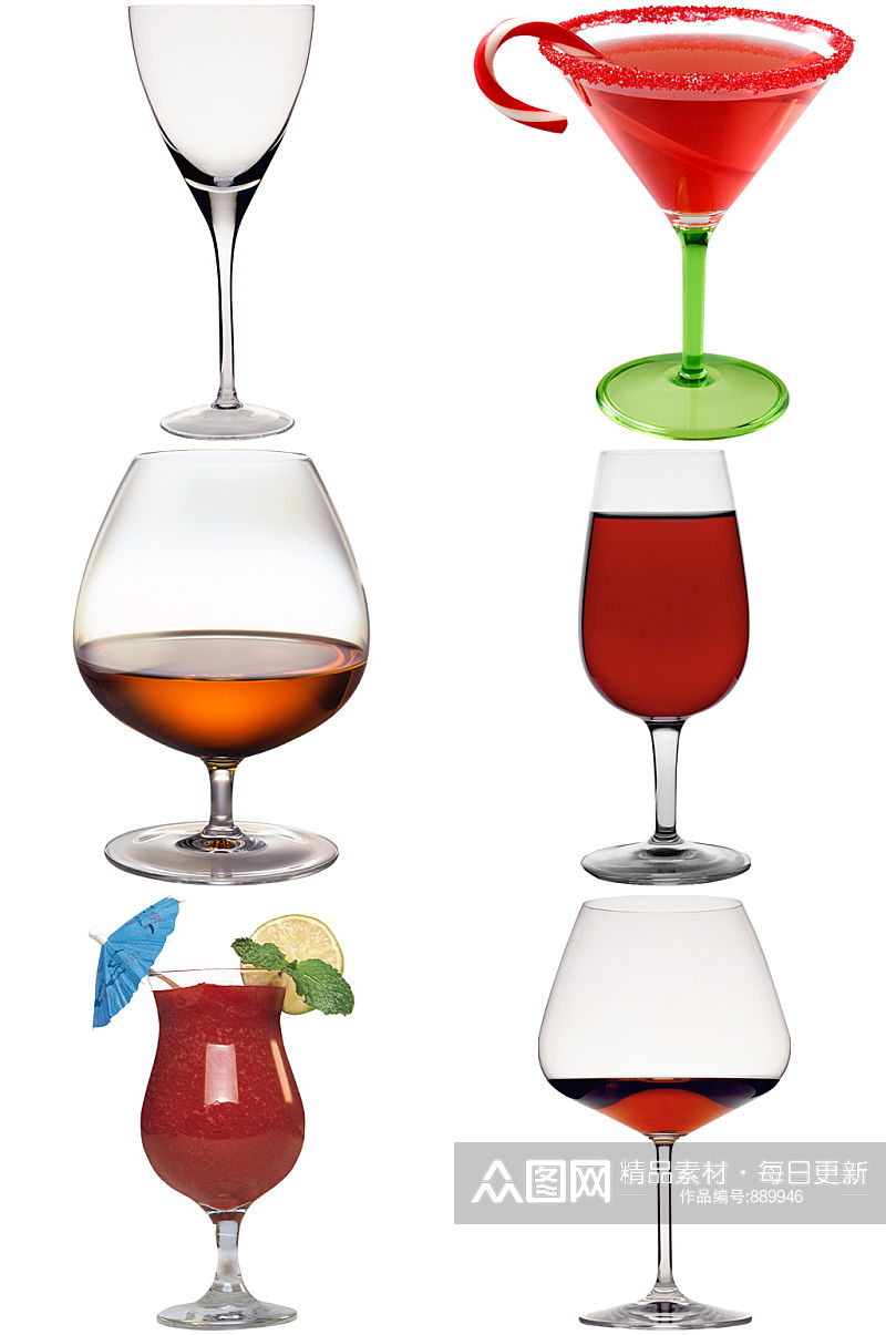 玻璃红酒杯设计素材素材