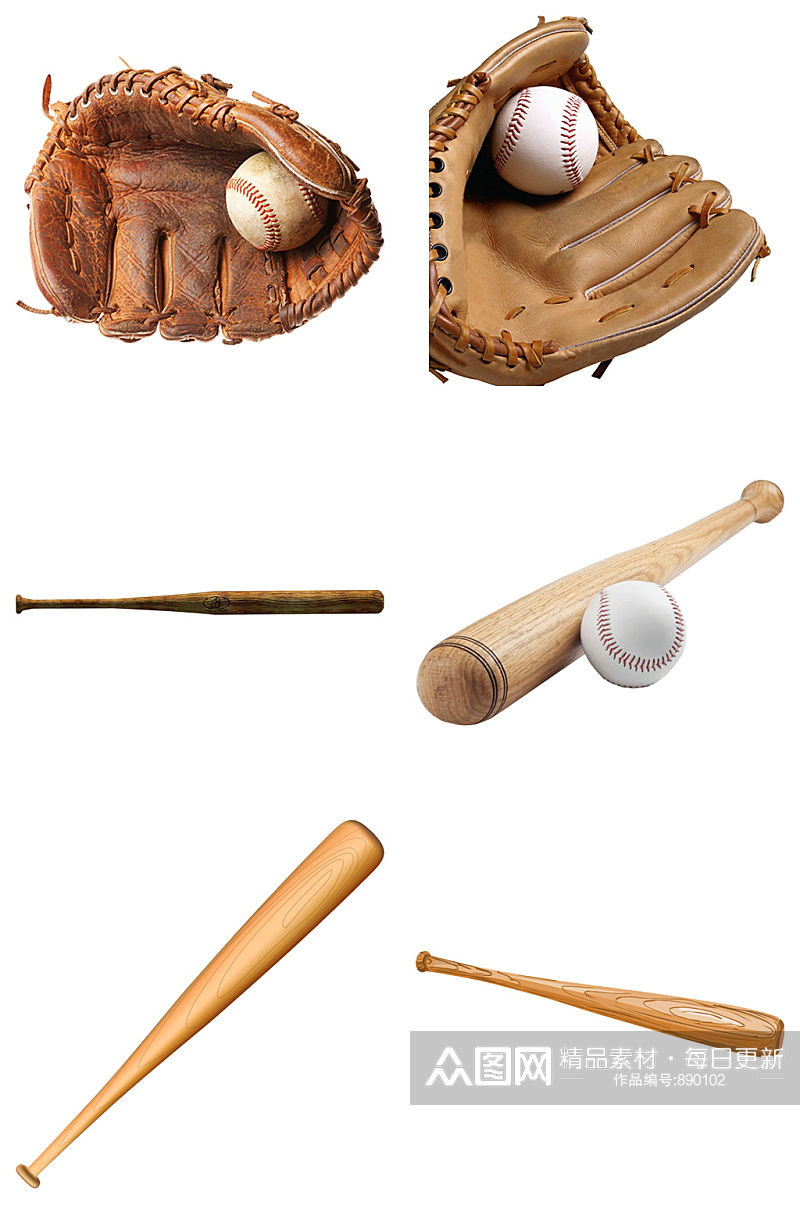 精品棒球运动免抠素材设计素材
