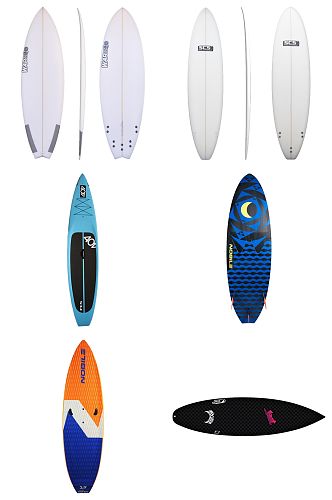精品海浪滑板免抠素材设计