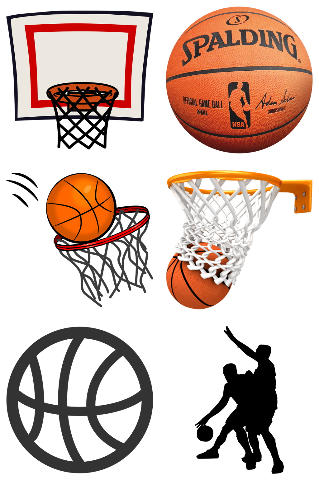 精品篮球比赛图形免抠素材设计