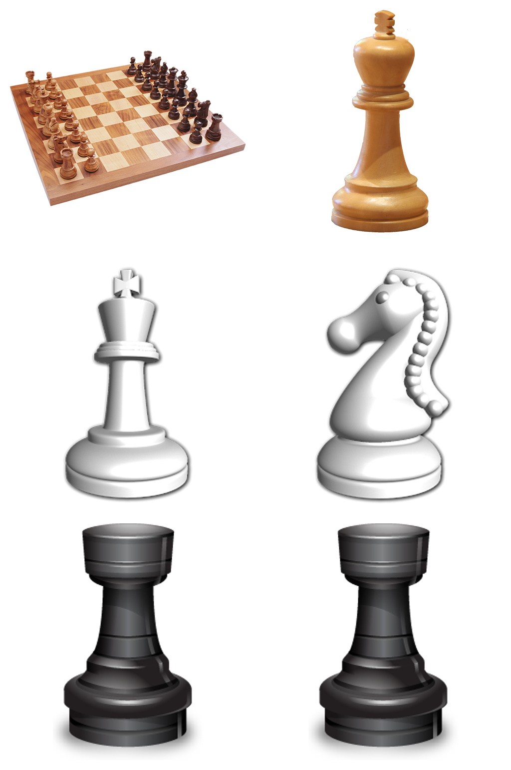 精品国际象棋子免扣素材设计