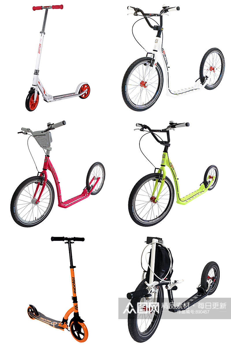 精品踏板自行车免抠素材设计素材