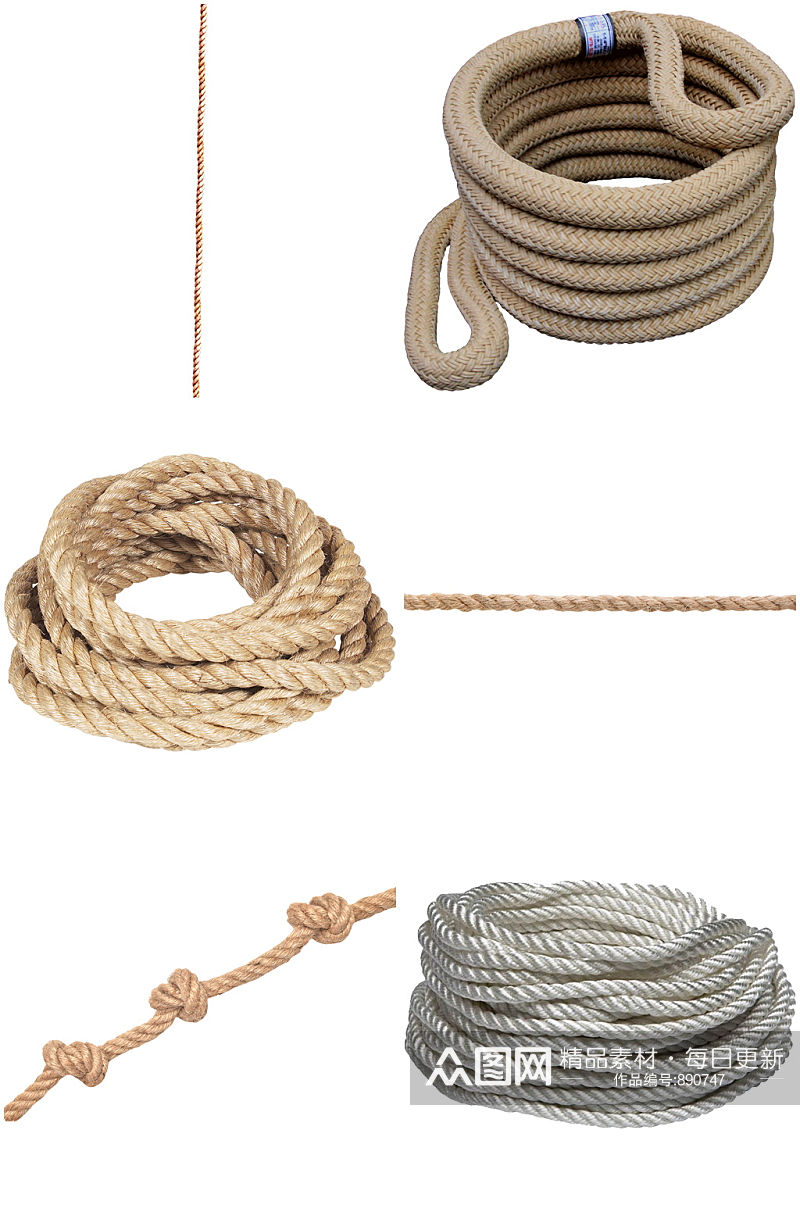 时尚麻绳设计素材素材
