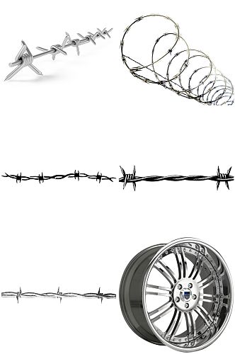 防盗网车轮毂设计素材