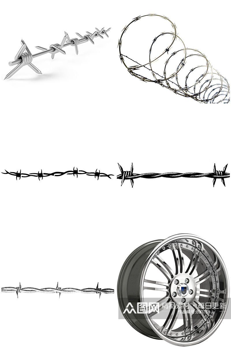 防盗网车轮毂设计素材素材