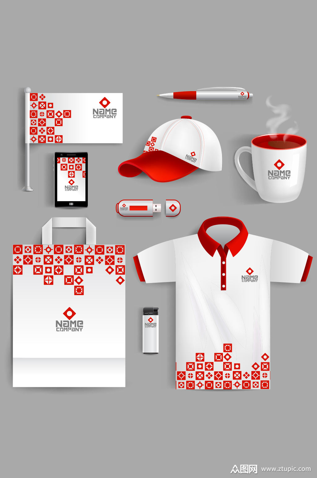 精品企业形象vi样机展示素材